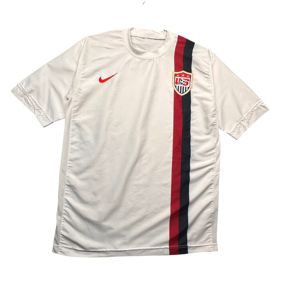 Vintage Nike USA 2006-2007 Home Soccer Jersey White Mens Large World Cup